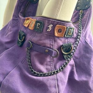 Vintage Diesel Bag Techwear Utility Cargo Bag Purple Shoulder Bag RARE
